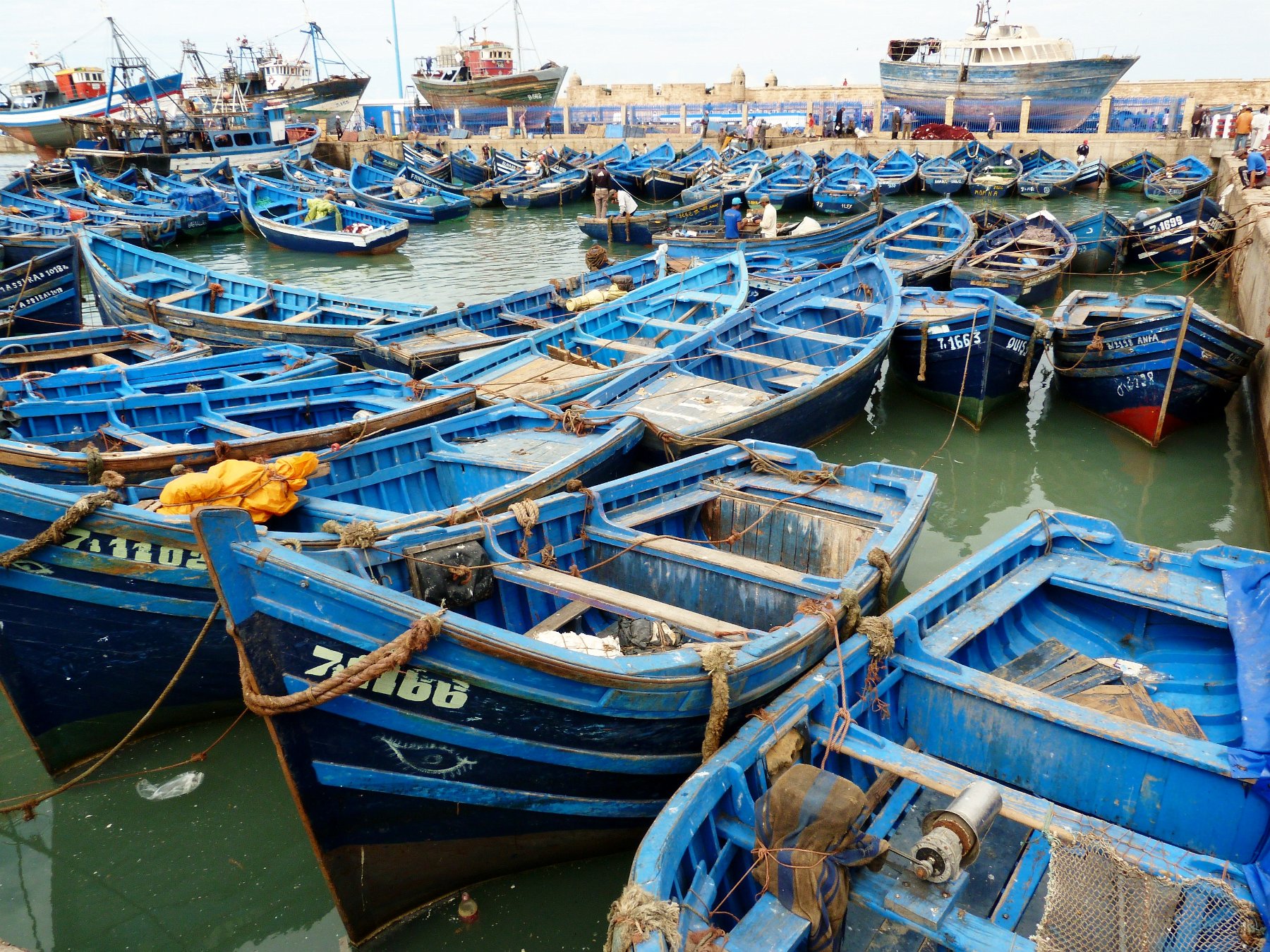 Essaouira, barques au repos